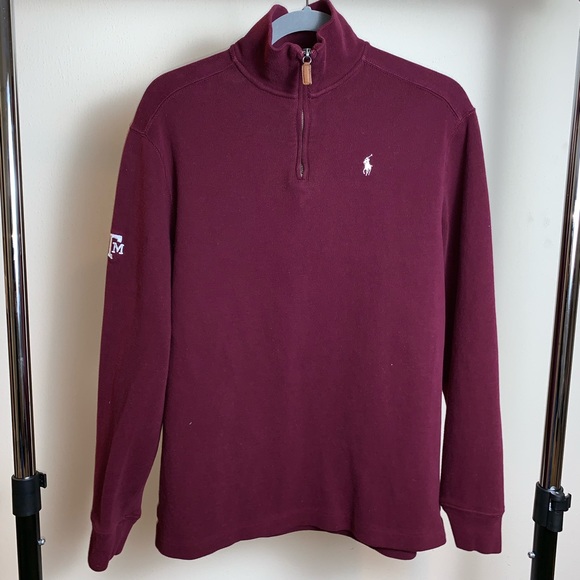 maroon polo sweater